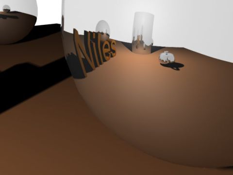 1996 Ford Taurus - A 3D rendering displays the word "Niles" prominently on a curved surface, with a Supermotors logo visible at the bottom right.