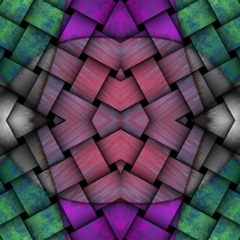 1996 Ford Taurus - This image features a symmetrical, abstract woven pattern with a variety of colors and textures.