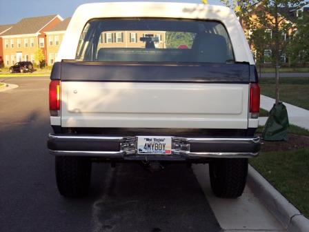 1987 Ford Bronco - Tailgate has been replaced and has no rust