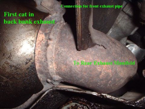 1996 Ford Taurus - Exhaust system components are shown with labels indicating connections and locations.
