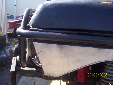1978 Ford Bronco - Custom off-road bumper and fender flare modification, photographed in 2008.