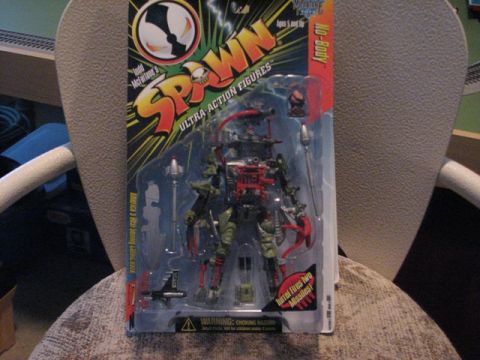 1991 Ford Bronco - This is a Spawn No-Body action figure in its original packaging, showing the character's detailed design.