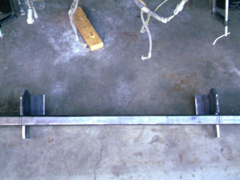 1989 Ford Bronco - Custom metal fabrication project in progress, likely for a vehicle's rear bumper.