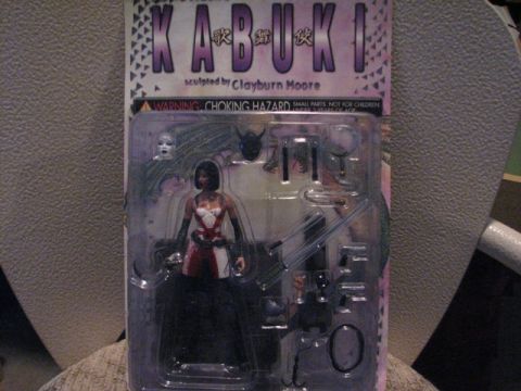 1991 Ford Bronco - Action figure of Kabuki, sculpted by Clayburn Moore, in its original packaging.