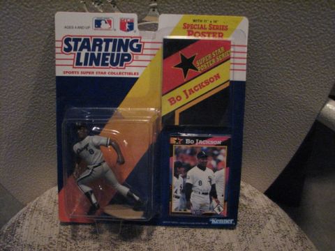 1991 Ford Bronco - Bo Jackson collectible figure and poster from the Starting Lineup series.