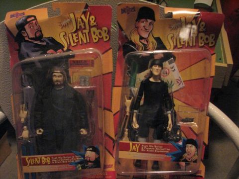 1991 Ford Bronco - Two packaged action figures, Jay and Silent Bob, are displayed side-by-side.