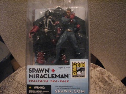1991 Ford Bronco - This photo shows a collectible action figure two-pack Spawn and Miracleman, packaged for San Diego Comic-Con.