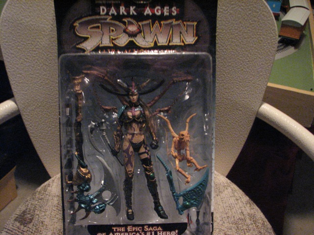 Spawn action figure in packaging