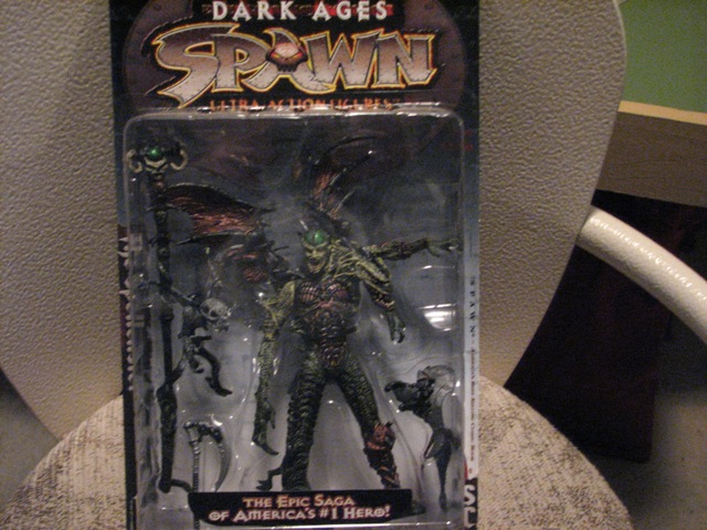 Spawn action figure in Dark Ages packaging
