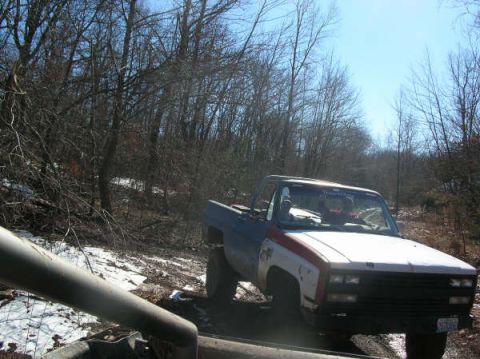 1975 Chevrolet Blazer - following Capitalj on the trail
