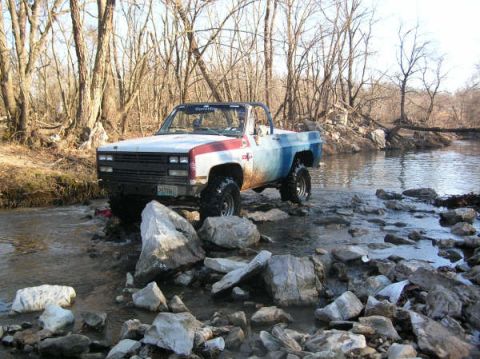 1975 Chevrolet Blazer - failed creek crossing