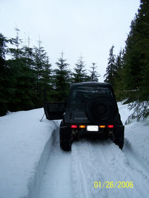 1988 Suzuki Samurai - About half way up the mountain. :)