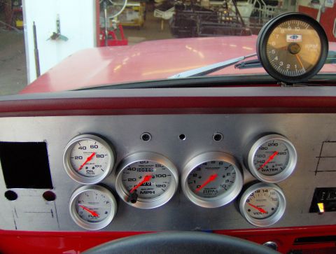 1978 Ford Bronco - once I get the angle rings made for the tach and speedo, this will work
