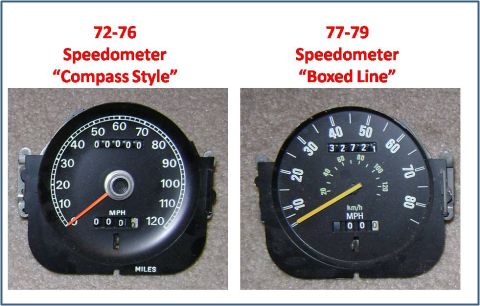 1972 Ford Ranchero - Speedometers