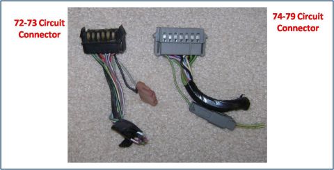 1972 Ford Ranchero - Printed circuit plugs
