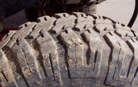 1991 Ford Bronco - The tread pattern on this tire is designed for off-road traction.