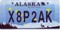 2006 Ford Escape - Alaska license plate with characters X8P2AK.