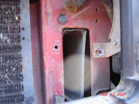 1995 Ford Bronco - cut right off at the radiator support