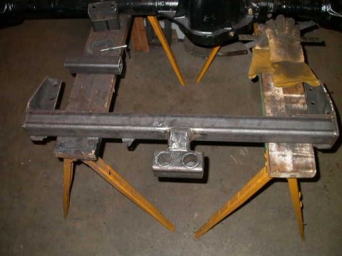 1990 Ford Bronco - So I ended up fabbing this much beefier foot instead.