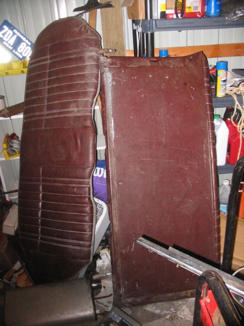 1979 Ford LTD - Back seat out of the car. I'd never removed a rear seat back before, but it turned out to be pretty straightforward once I took a good look…