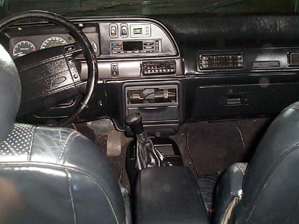 1991 Ford Taurus - I had to strip about a 1/8 inch of dust/dirt off of the interior first.