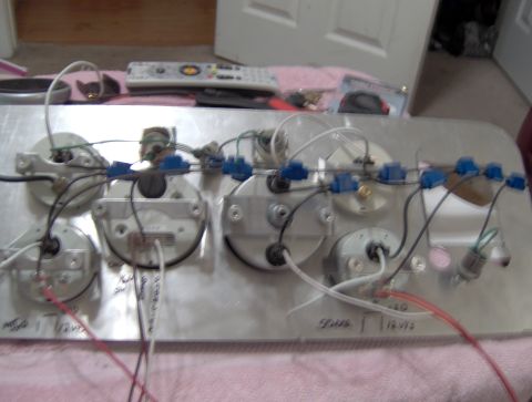 1978 Ford Bronco - Wiring for a dashboard instrument cluster, likely for a classic vehicle restoration project.