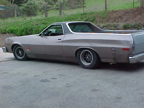 1973 Ford Ranchero - profile this is my every day day driver, junk yard hopper