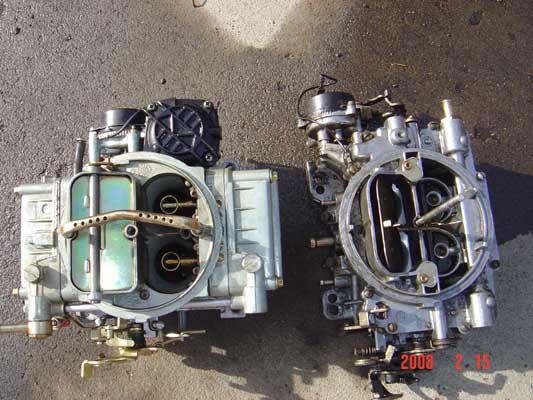 I replaced the old Edelbrock with a Holley Truck Avenger.