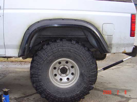 Before new leaf springs.