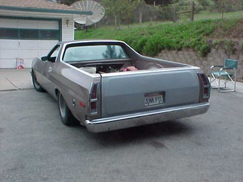 1973 Ford Ranchero - my tail gate/ rear bumper with old lights