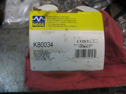 1995 Ford C-350 (Centurion Conversions) - Packaging for a MOOG K80034 Bushing Kit, with part number and manufacturer information visible.