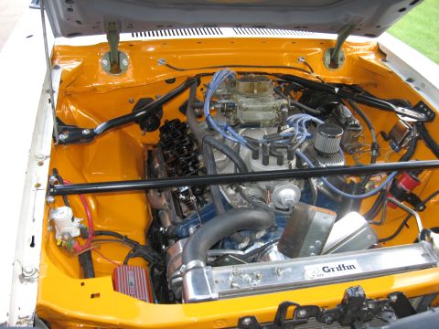 1978 Ford Mustang II - Engine bay details with a V8 engine, carburetor, and aftermarket radiator are visible.