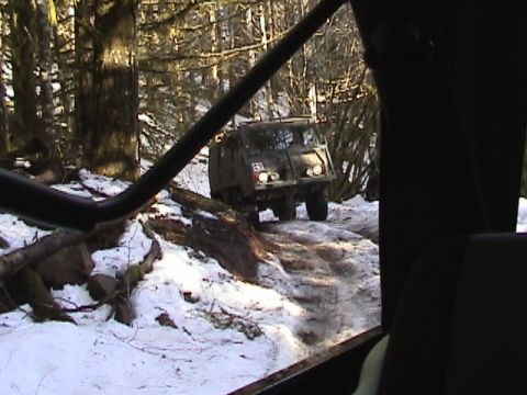 2005 Jeep Wrangler - Now thats a real tailgunner coming up the powerline