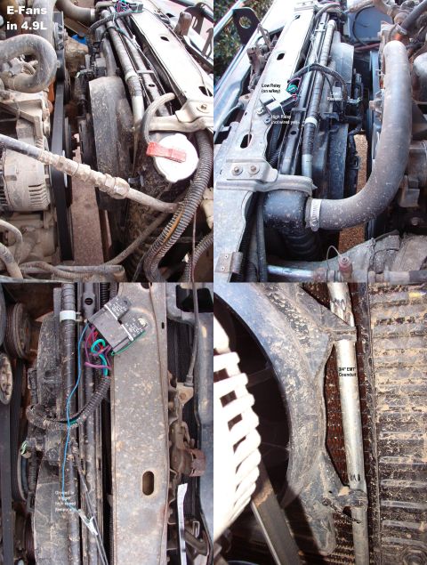 1983 Ford Bronco - This set of fans probably came from an ~'07 Focus, and they fit great. I'm not sure if it will be permanent, but it's not finished yet. I s…