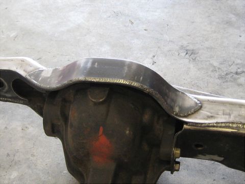 1996 Ford Bronco - Custom fabricated metalwork over a rear axle differential housing.