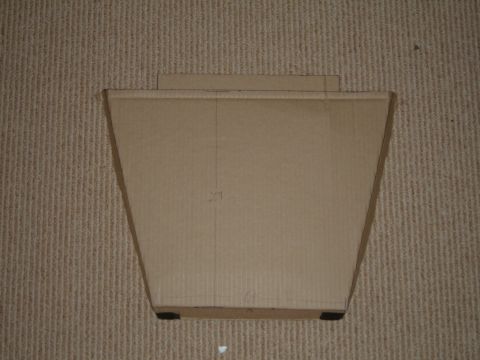 1998 BMW R1100GS ABS - A cardboard box is shown from the front, placed on a carpeted surface.