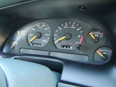 1996 Mercury Grand Marquis - The dashboard gauges, including the speedometer and tachometer, are clearly visible.