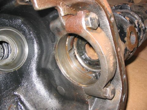1995 Ford Bronco - 78-79 D44 front with the unusual "chip", but it's there for a purpose.