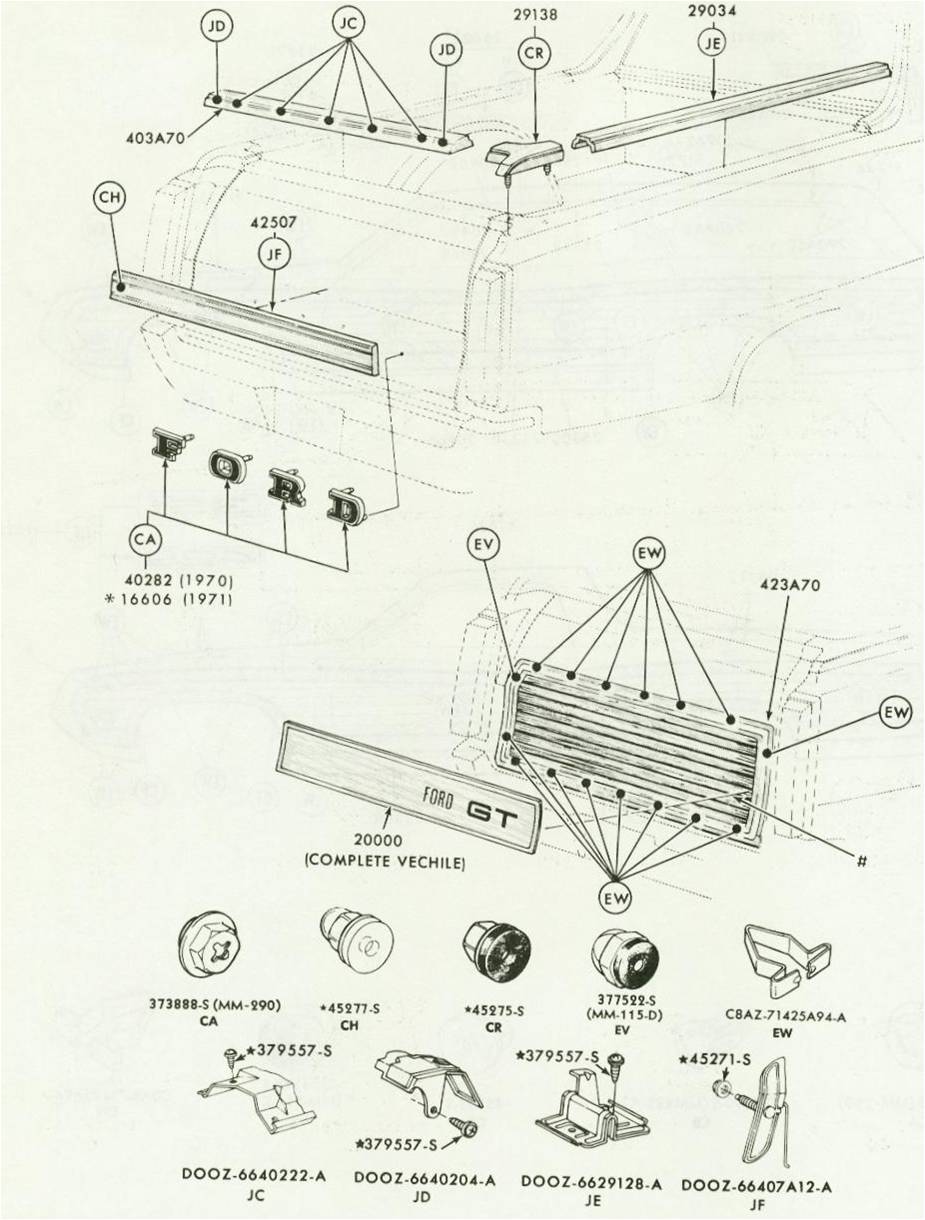 70-71 Trim Fasteners