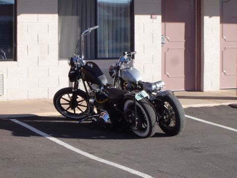 1989 Ford Bronco - Cool bikes at our motel in Tempe