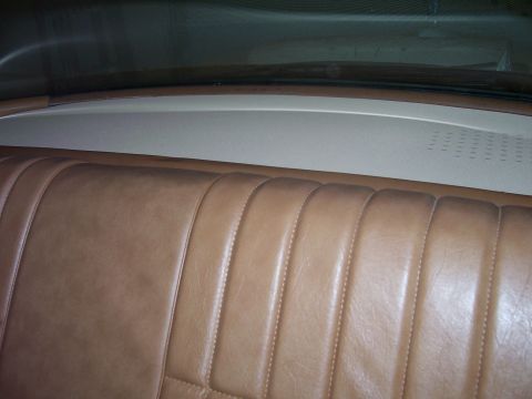 1979 Chevrolet Camaro - Interior shot of a car's rear seat, showing the textured upholstery.