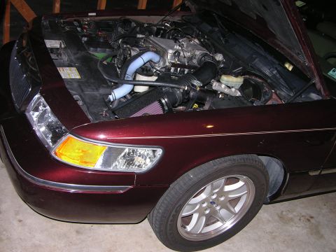 2000 Mercury Marquis - JLT Marauder Intake installed with a 2004 CVPI zip tube.