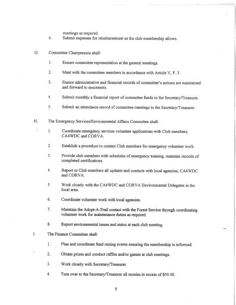 1967 Ford Bronco - Document detailing committee duties and responsibilities, with a SuperMotors watermark at the bottom.