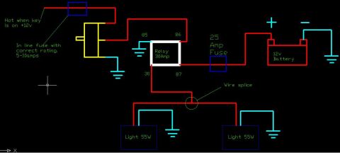 1988 Ford Bronco - This is the correct way to wire a "light up when on" type of swtich.