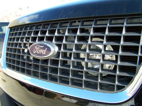 2004 Ford Expedition - Close-up of the front grille and driving lights on a 2004 Ford Expedition.