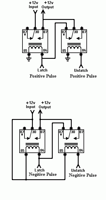 1997 Ford Taurus - Pulse latch relay circuit