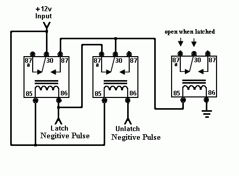 1997 Ford Taurus - reverse latch relay circuit