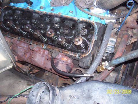 1978 Ford Bronco - Engine valve train components are visible in this close-up photo, dated 02/23/2008.