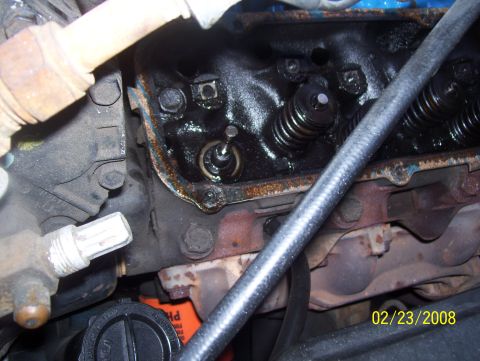 1978 Ford Bronco - Engine valve train components, including valve springs and pushrods, are visible in this close-up view.