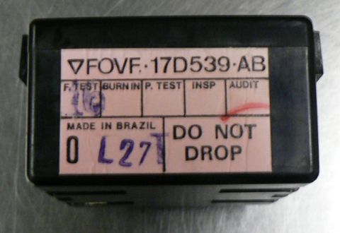 1990 Lincoln Mark VII - Wiper module label